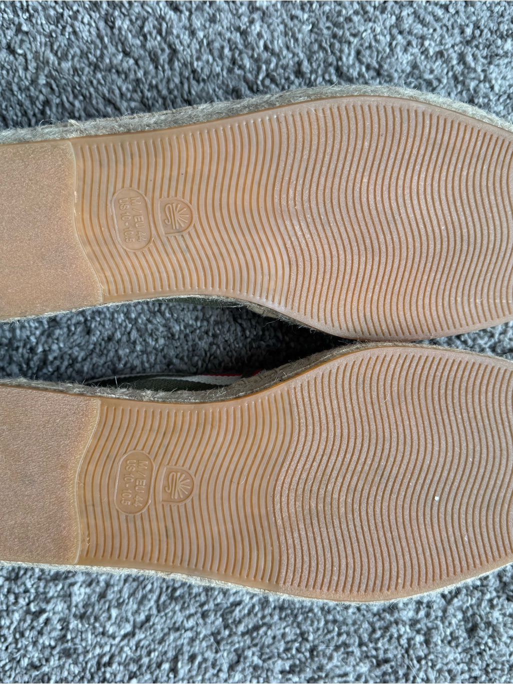 Soludos Men’s Espadrilles - Olive/Red/Cream - Size 10 — image 4 of 5